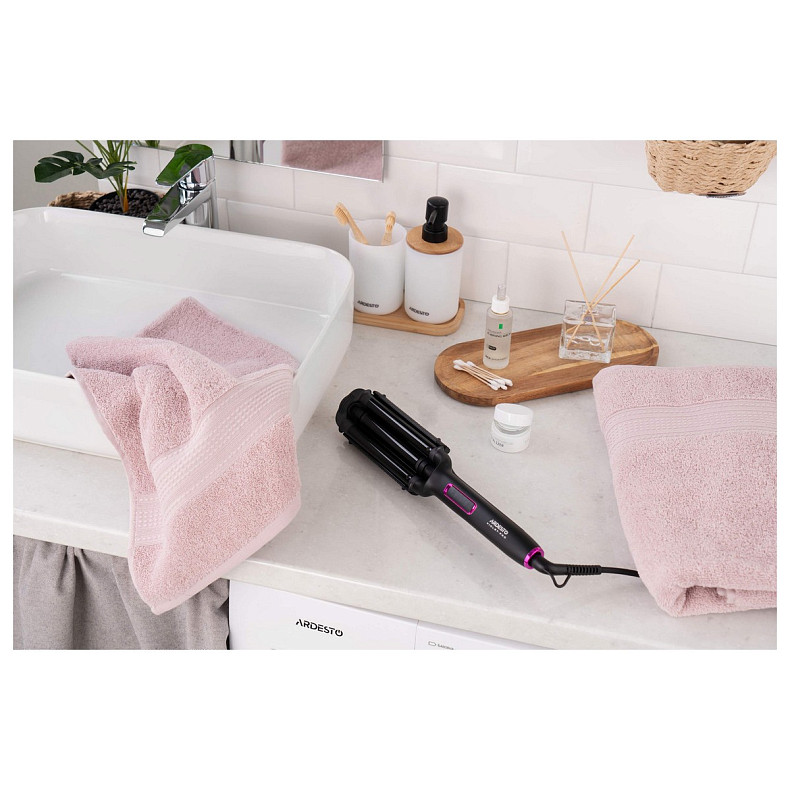 Плойка для створення локонів Ardesto Violet Pro, 90Вт, 170-210C, кераміка, чорний