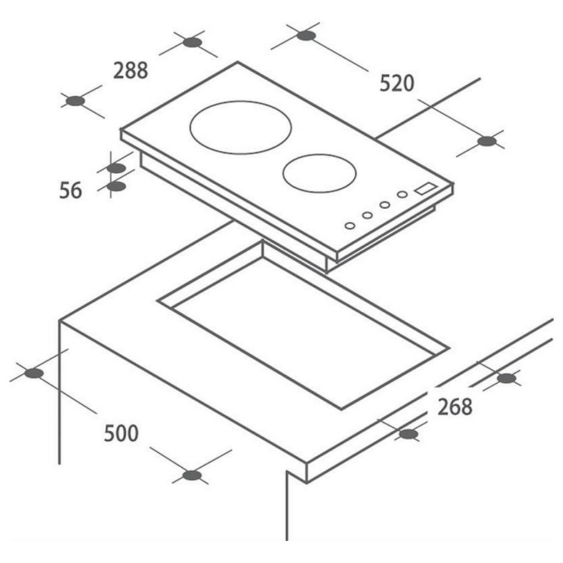 Варочная поверхность Candy CID30/G3