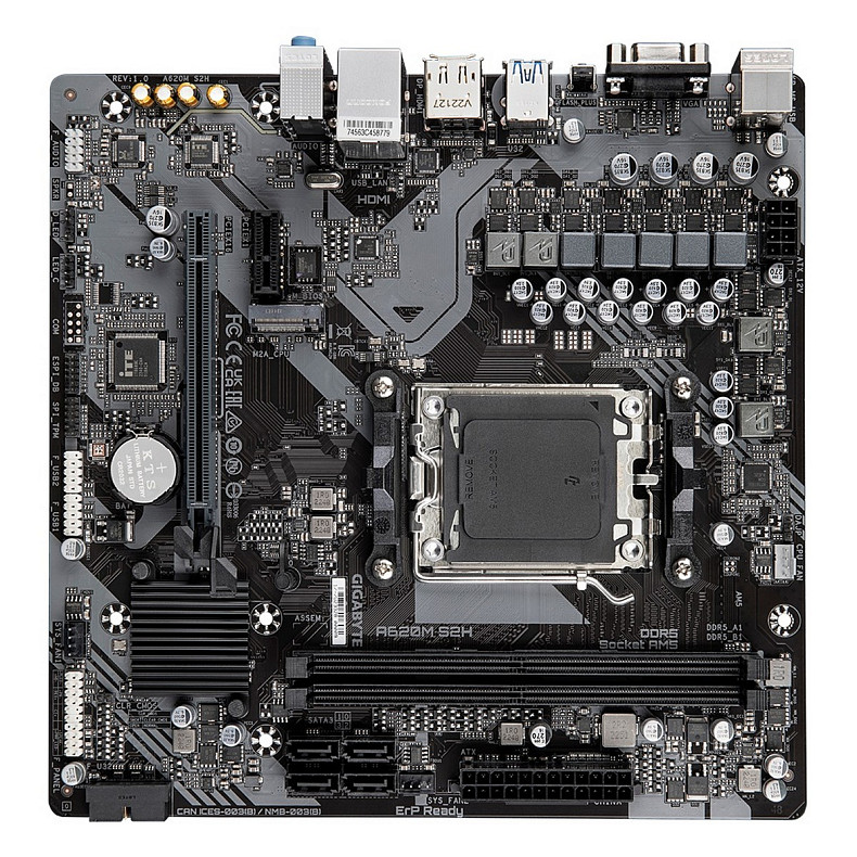 Материнська плата Gigabyte A620M S2H Socket AM5