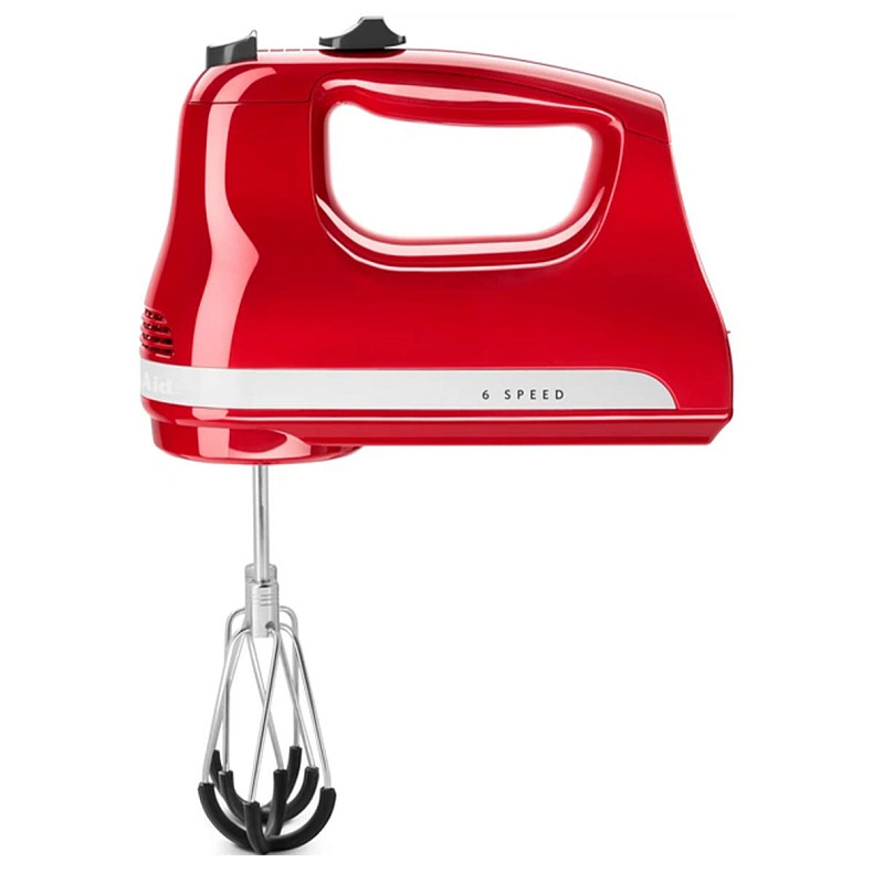Миксер KitchenAid 5KHM6118EER ручной 6 скоростей красный