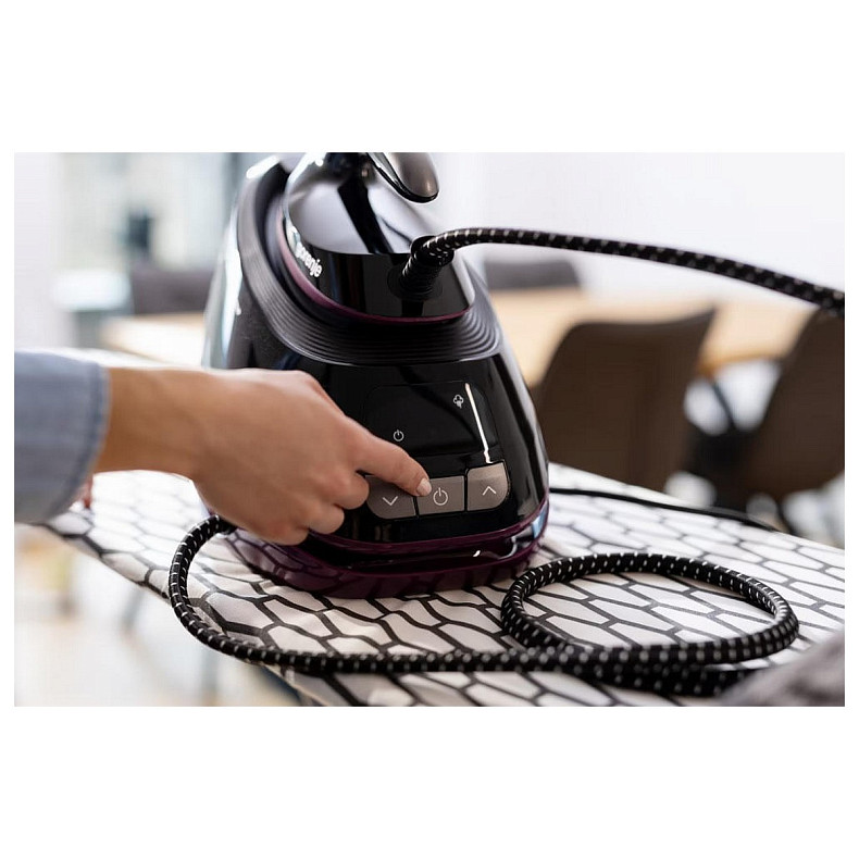 Праска-парогенератор Gorenje, 3000Вт, 1500мл, паровий удар -160гр, дисплей, керам. підошва, чорний