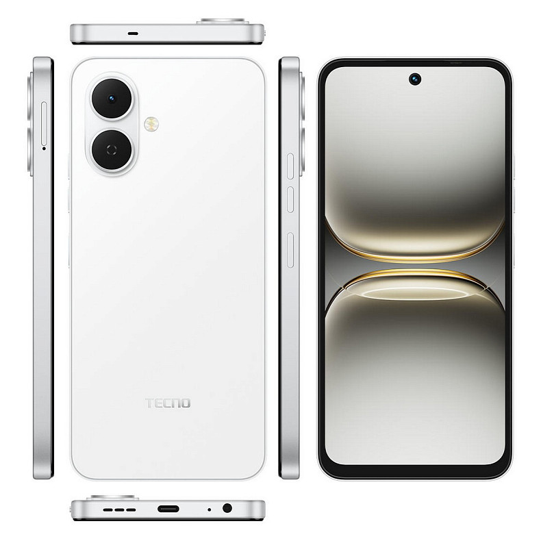 Смартфон Tecno Spark Go 2 (KM4) 4/128GB Veil White (4894947088841)
