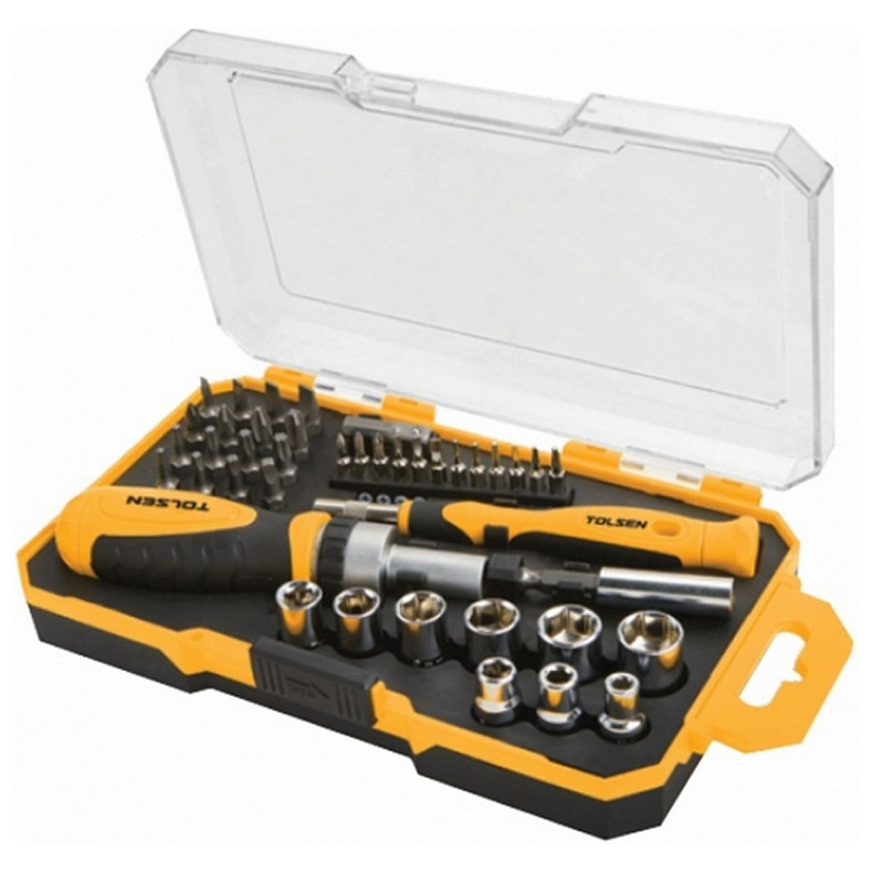 Біти Tolsen, набір 7шт, бітотримач, 1/4" (20033)