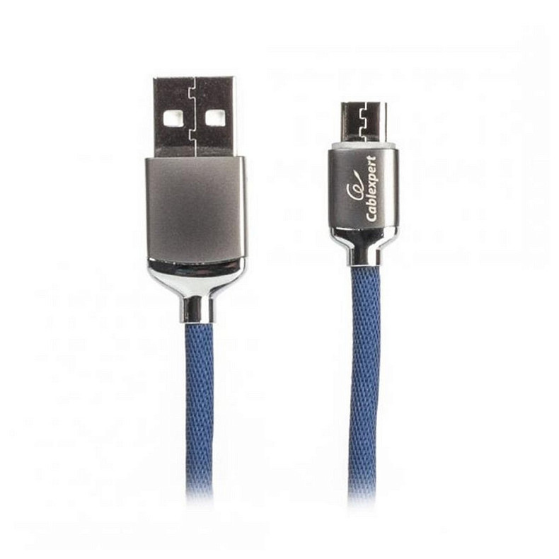 Кабель Cablexpert (CCPB-M-USB-07B) USB 2.0 A - microUSB, премиум, 1м, синий