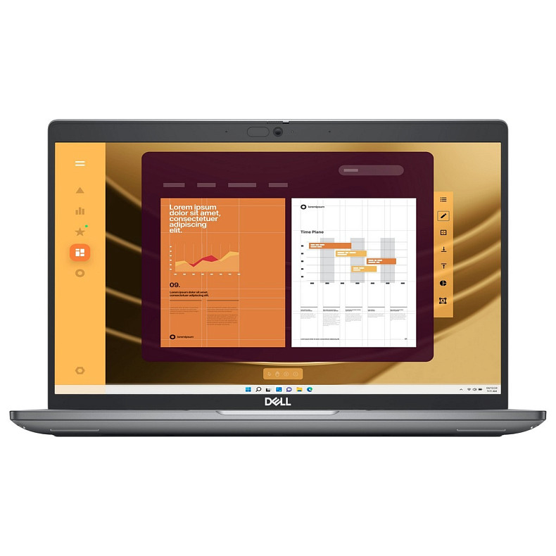 Ноутбук Dell Latitude 5450 14" FHD IPS AG, Intel U7 165U, 16GB, F512GB, UMA, Lin, серый