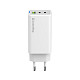 Сетевое зарядное устройство ColorWay GaN Mini 65W PD Port PPS USB (USB-2C1A) White (CW-CHS058PD-WT)