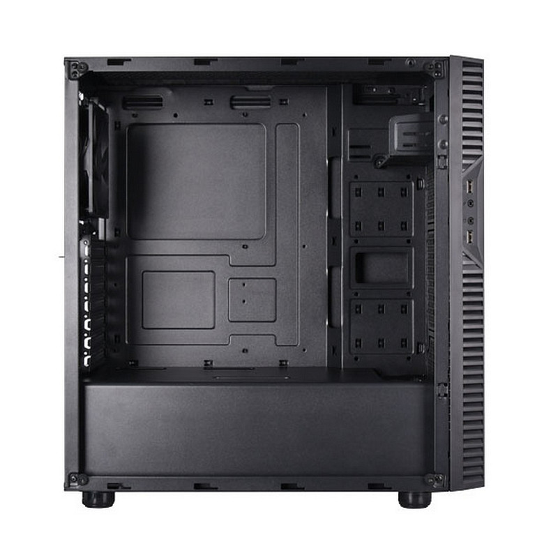 Корпус SilverStone PS14B-E, без БП, 2xUSB3.0, Steel Side Panel, ATX, Black