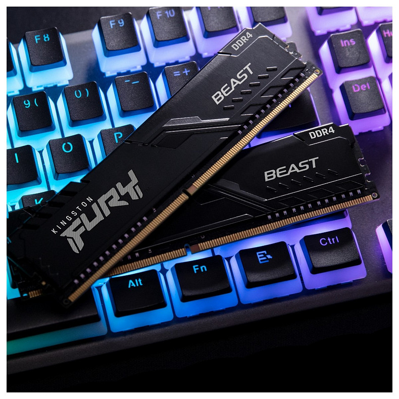 ОЗУ Kingston Fury Beast Black DDR4 2x16GB 3200 MHz (KF432C16BBK2 32)