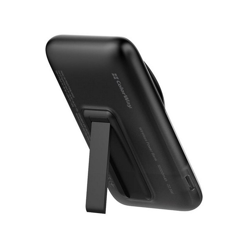 Универсальная мобильная батарея ColorWay 15W MagSafe 10000mAh Black (CW-PB100LPA3BK-WPDD)