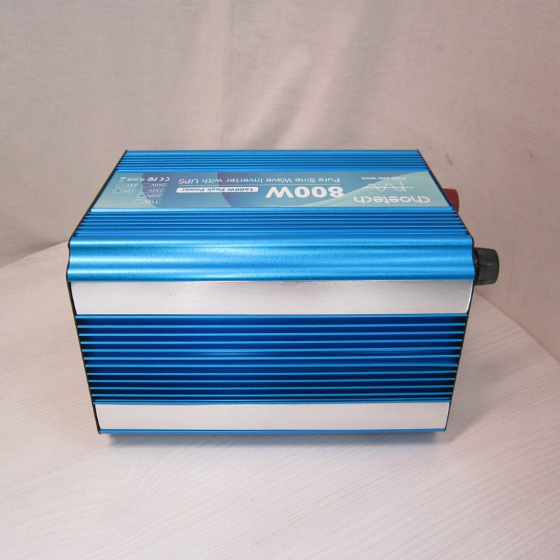 Інвертор Choetech з зарядкою, функція ДБЖ 12\220V 800Вт, чиста синусоїда (INV-C800WUPS-EU) - ПУ