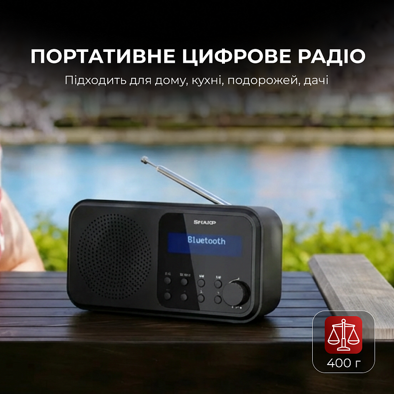 Радіоприймач Sharp DR-P420 Black