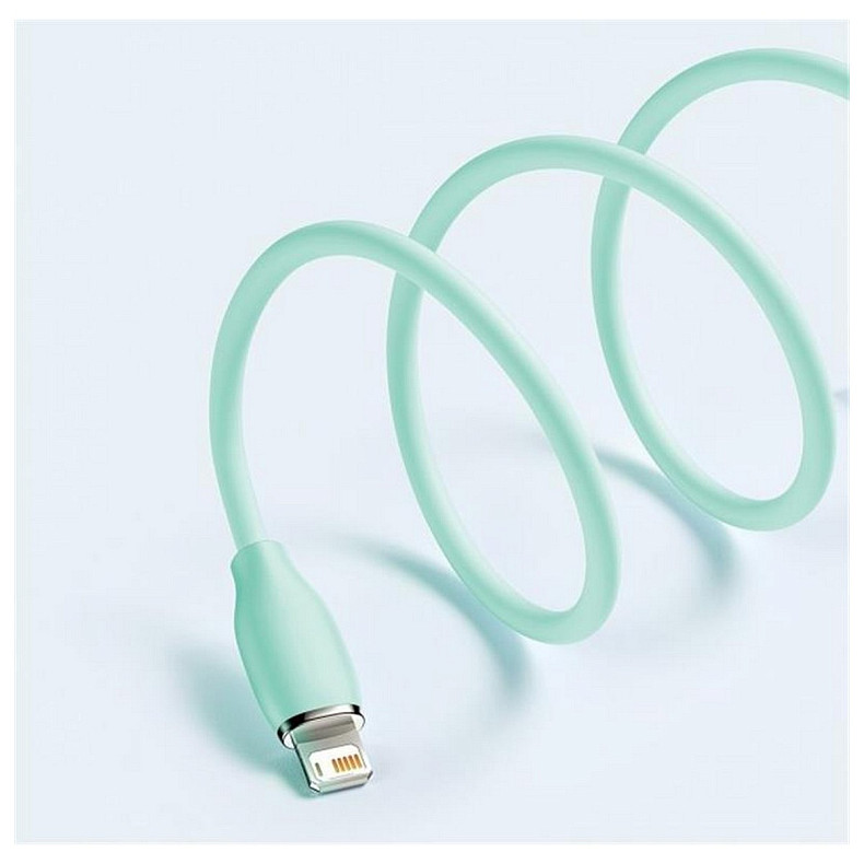 Кабель Baseus Jelly Liquid Silica Gel USB-Lightning, 2.4A, 2м Green (CAGD000106)