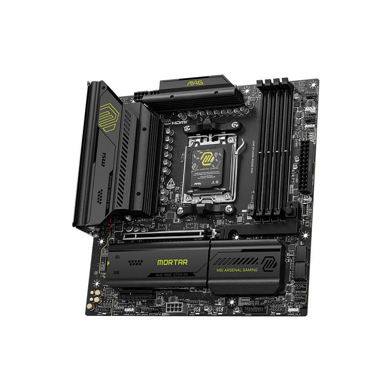 Материнская плата MSI MAG B850M MORTAR WIFI sAM5 B850 4xDDR5 M.2 HDMI WiFi BT mATX