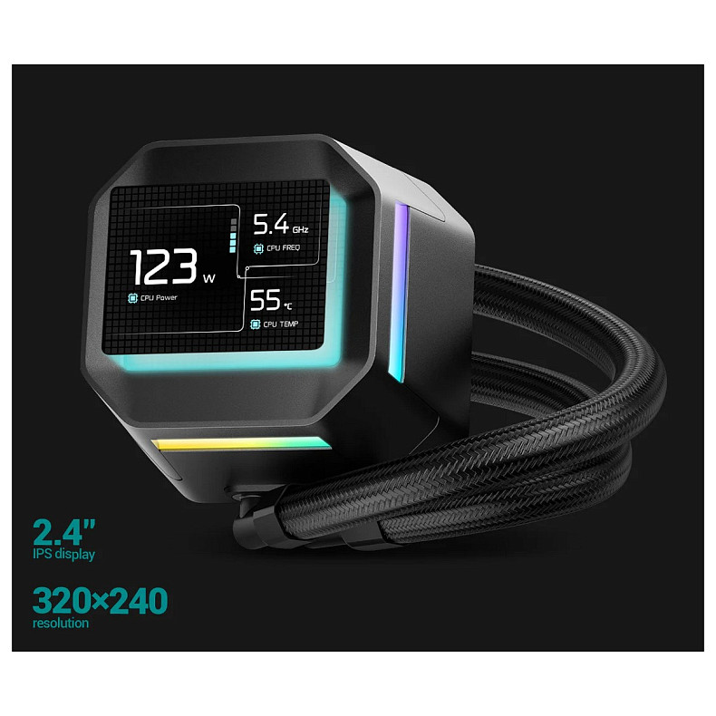 Система водяного охолодження DeepCool LM240 Black (R-LM240-BKDMMC-1)
