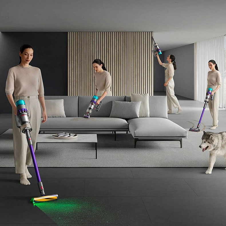 Пилосос 2в1 (вертикальний + ручний) Dyson Gen5detect Absolute Nickel/Purple (446989-01)