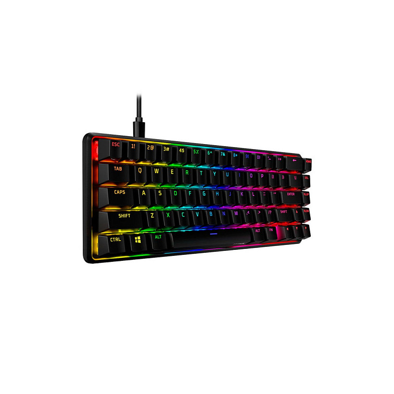 Клавіатура механічна HyperX Alloy Origins 65 67key, Red, USB-A, EN/UA, RGB, чорний