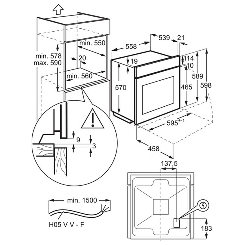 Духова шафа Electrolux LOF4P06BK