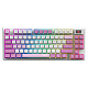 Клавіатура MSI Forge GK600 TKL W Violet UA 83key Mechanical Linear USB-A Wireless Blue