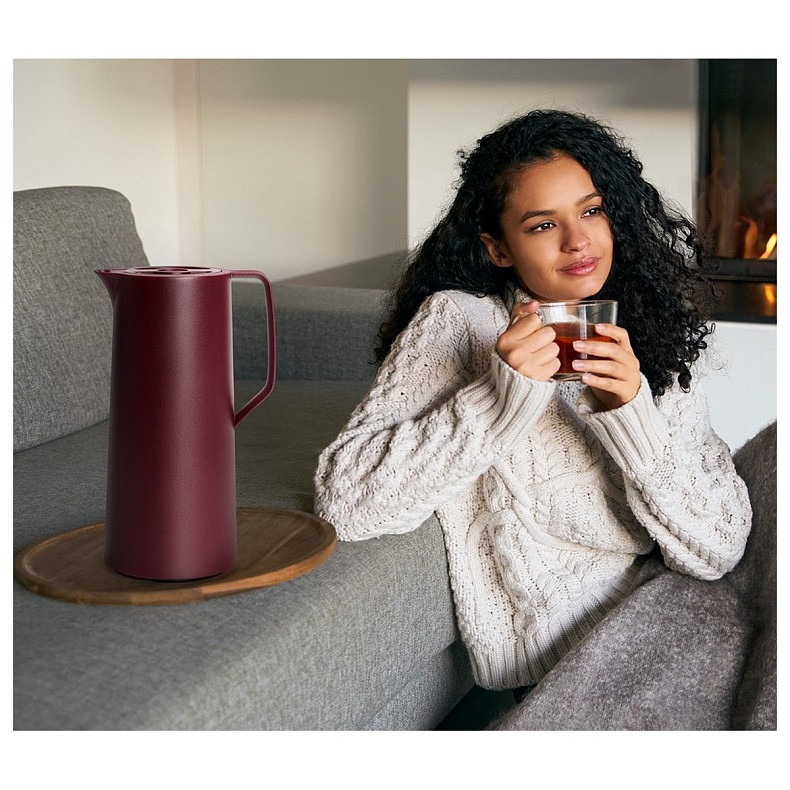 Термоглечик Tefal Motiva, 1л, пластик, стекло, бордовый (N4170210)