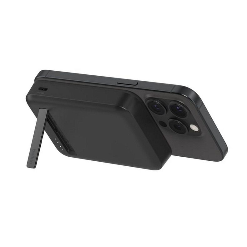 Аккумулятор портативный литий-ионный Power Bank Belkin 8000мА·ч, 15Вт, MagSafe Qi2, черный