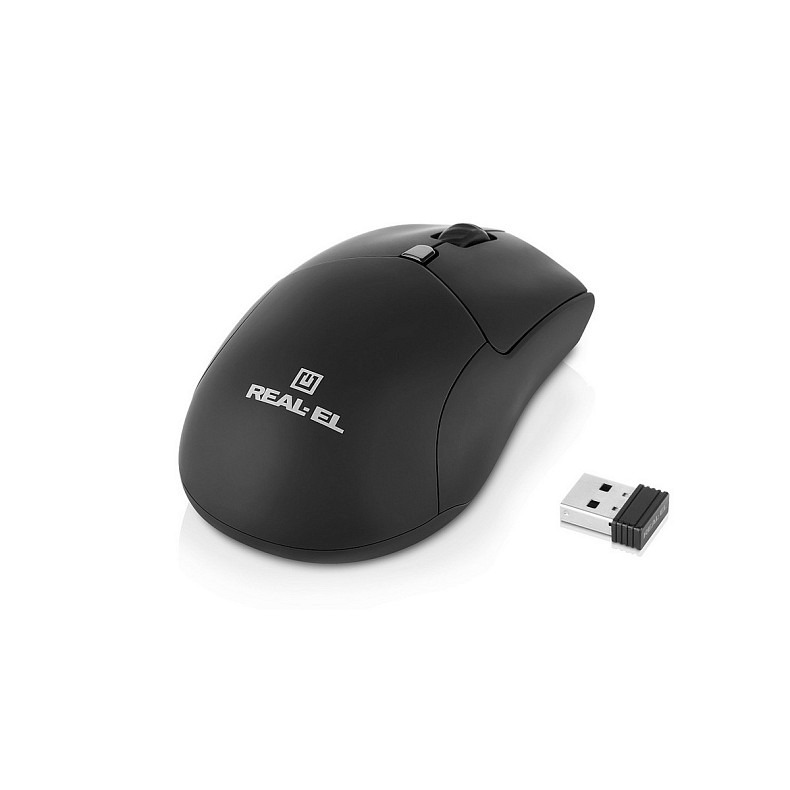 Миша бездротова REAL-EL RM-460W Black