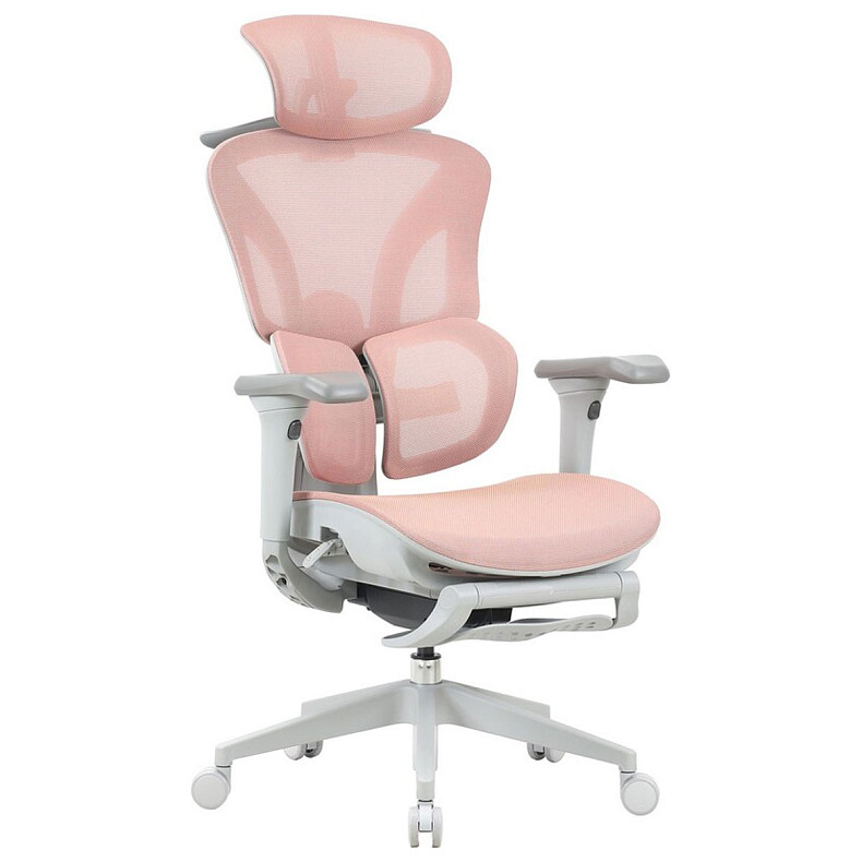 Крісло офісне OfficePro Elite OC950GLP Gray/Light Pink