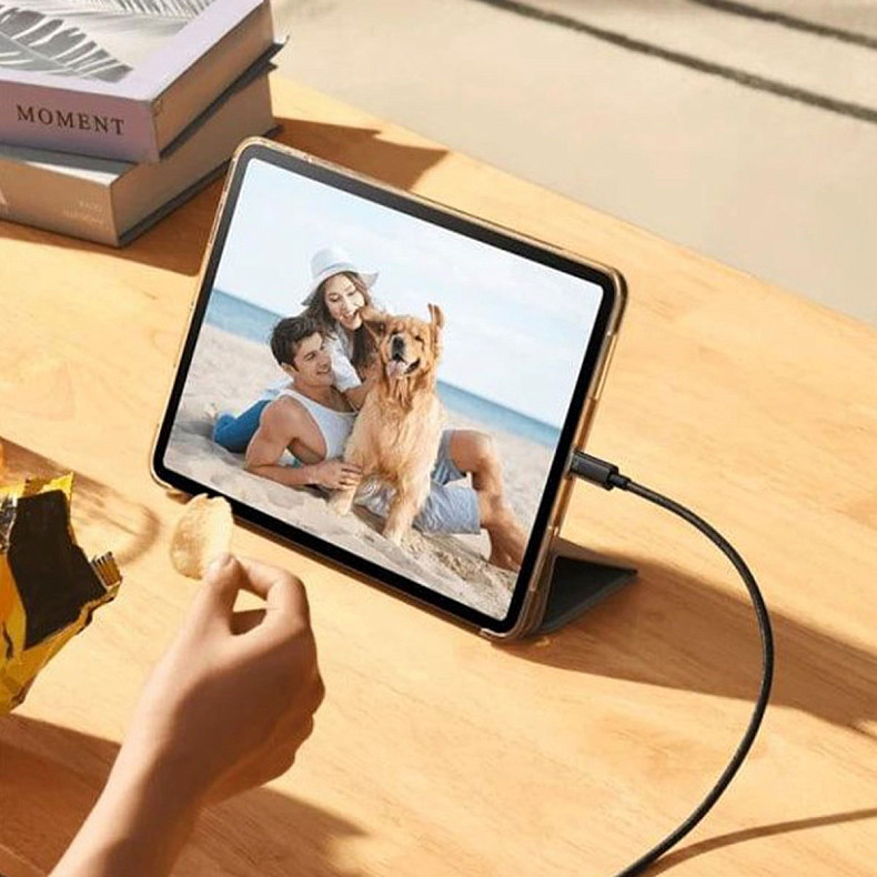 Кабель Baseus Tungsten Gold Fast Charging Data Cable Type-C to Type-C 240W 2m Black