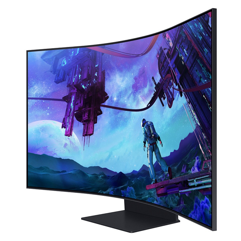 Монітор Samsung 57" Odyssey ARK 2nd Gen. G97NC HDMI, DP, USB, BT, VA, 3840x2160, 165Hz, 1ms