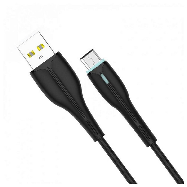 Кабель SkyDolphin S48V USB - microUSB 1м, Black (USB-000426)