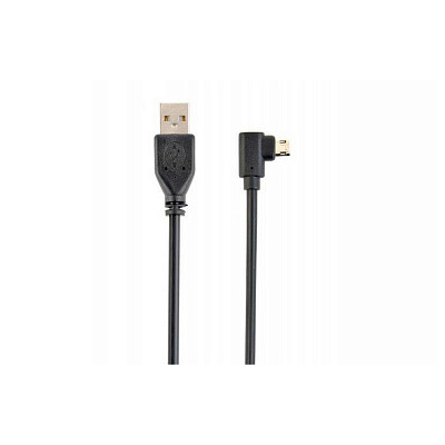 Кабель Cablexpert (CCB-USB2-AMmDM90-6) USB2.0(М) - microUSB(M), черный, 1.8м