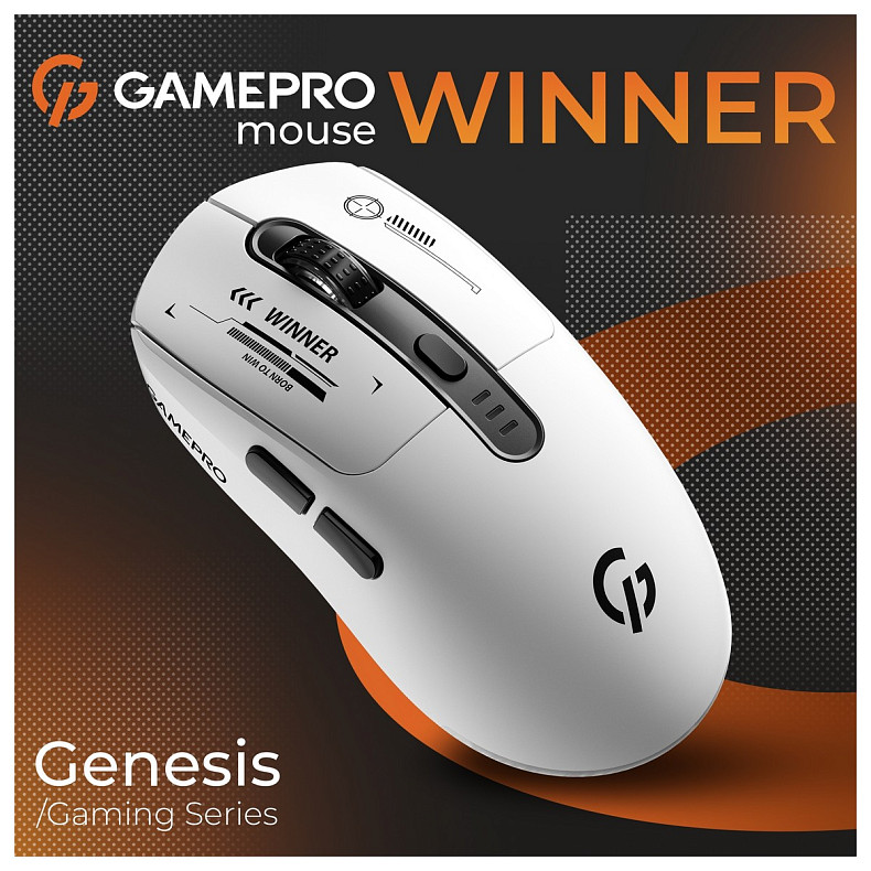 Миша GamePro Genesis Winner White (GM079W)