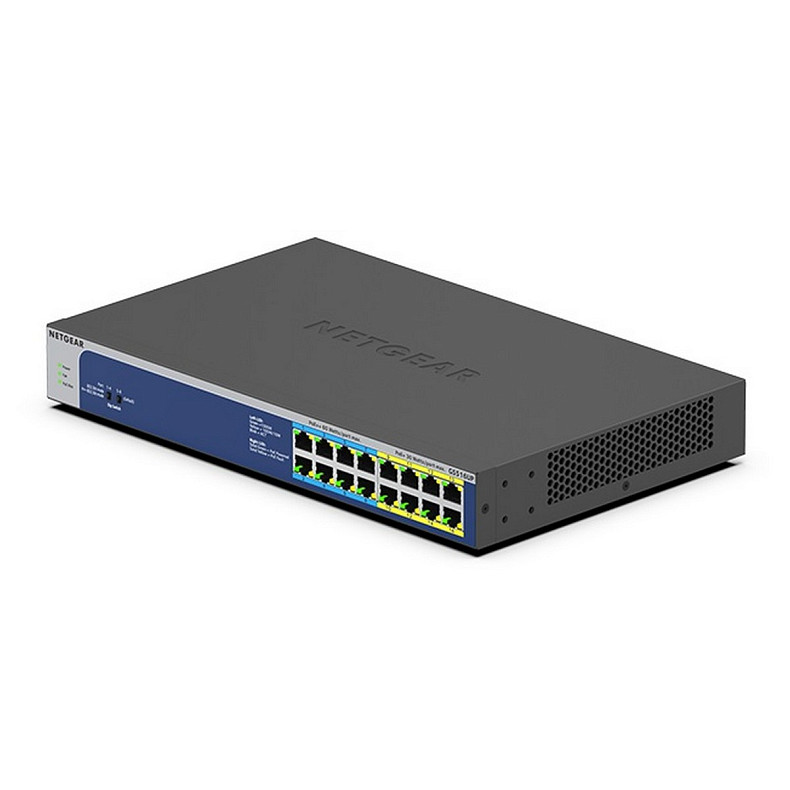 Комутатор NETGEAR GS516UP 8xGE PoE++, 8xGE PoE+(380W), некерований