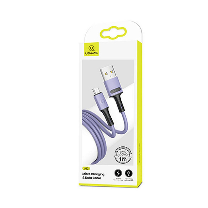 Кабель Usams US-SJ435 USB - Micro USB, 1 м, Purple (SJ435USB04)