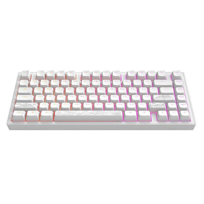 Клавіатура Dark Project ALU81 Terra Nostra White (DPKB_NOSTRA_81_ANSI_WHITE_UA)