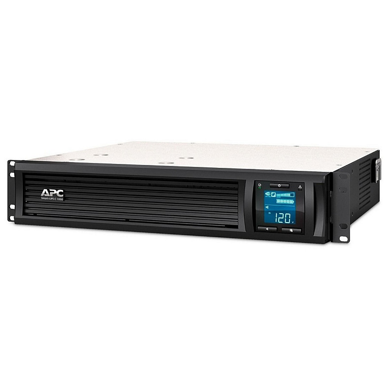 Источник бесперебойного питания APC Smart-UPS C 1000VA/600W, RM 2U, LCD, USB, SmartConnect, 4xC13