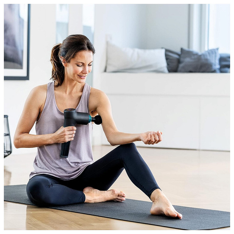 Масажер Beurer для тіла, літій- іонний акум., фасціальний, 5 насадок, чорний