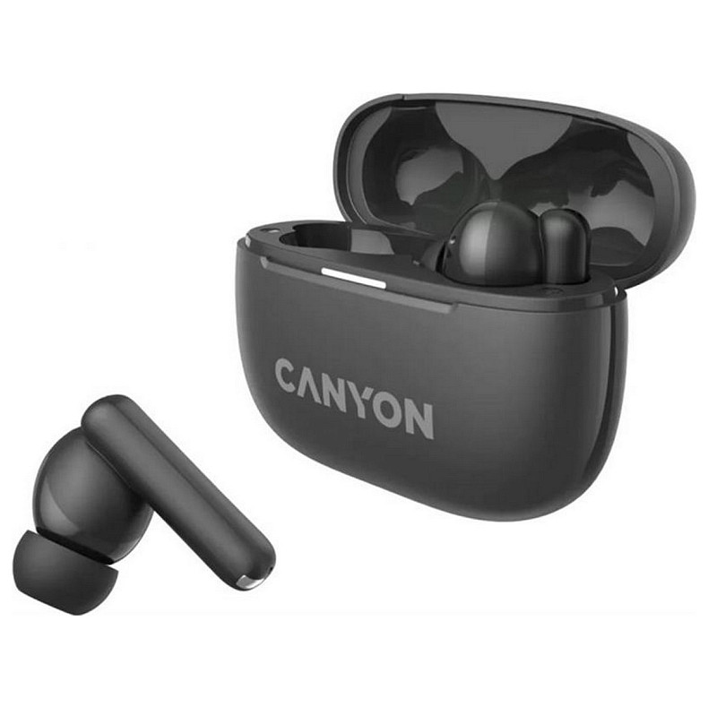 Bluetooth-гарнітура Canyon OnGo TWS-10 ANC ENC Black (CNS-TWS10BK)