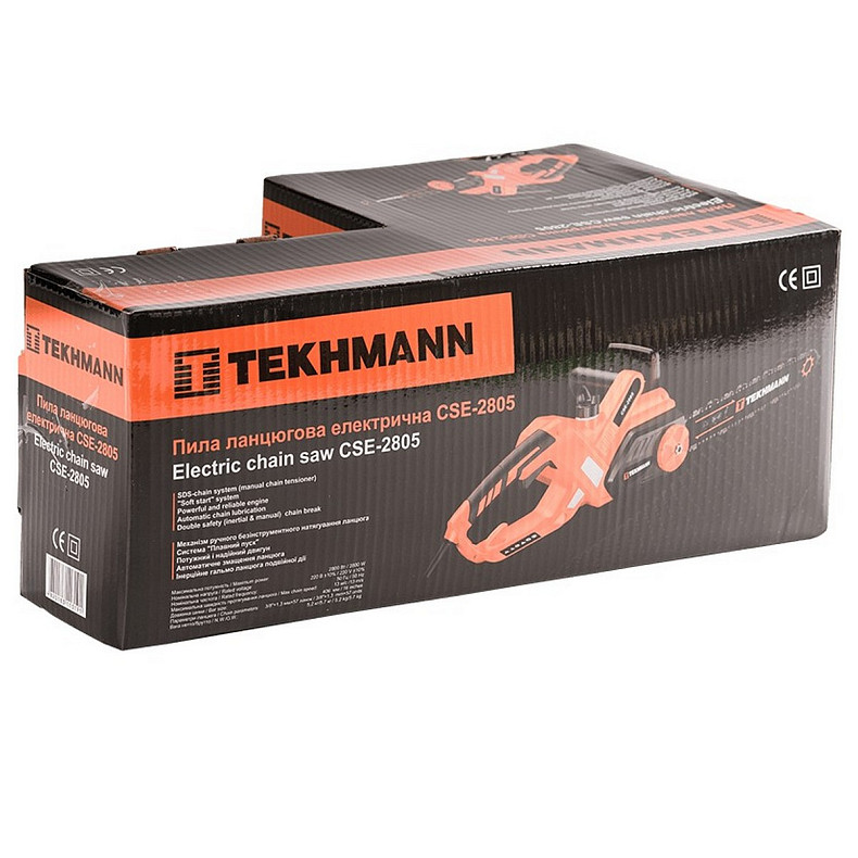 Пила ланцюгова мережева Tekhmann CSE-2805 2800Вт 40см 5.2кг