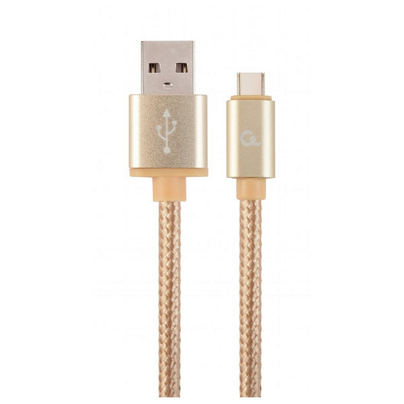 Кабель Cablexpert (CCB-mUSB2B-AMCM-6-G) USB 2.0 - USB Type-C, 1.8м, золотистий