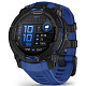 Спортивные часы Garmin Instinct 3 45mm AMOLED Black with Bolt Blue/Black Silicone (010-02936-43)