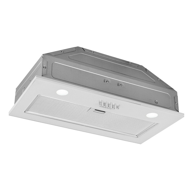 Витяжка Ardesto вбудована, 52см, 700м3ч, скло, 2х1Вт LED, кнопкове, білий