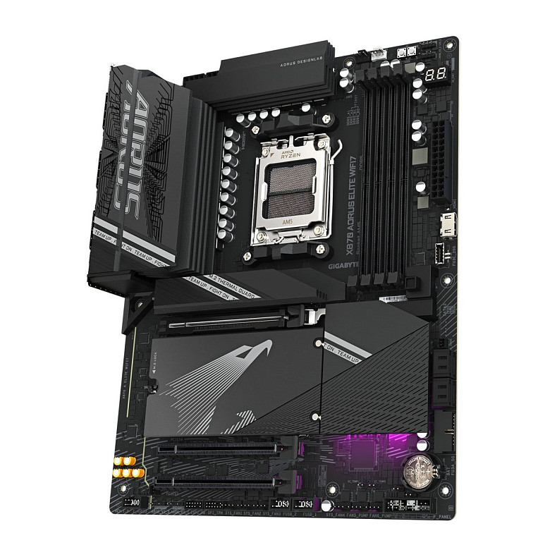 Материнская плата GIGABYTE X870 A ELITE WIFI7 sAM5 X870 4xDDR5 M.2 HDMI ATX