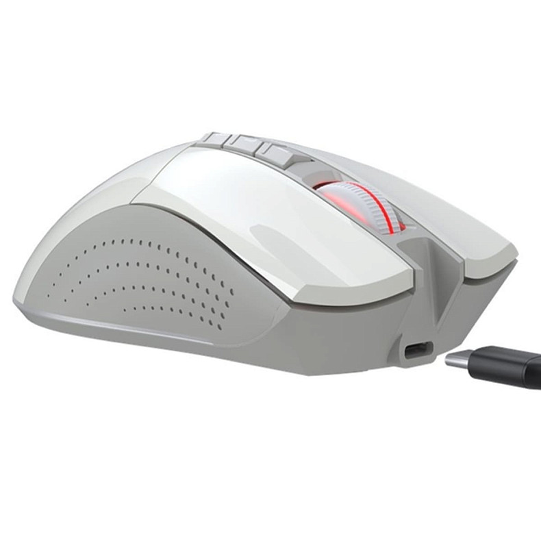 Миша Bloody R90 Plus (Greyish White)