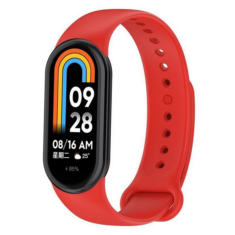 Силіконовий ремінець BeCover для Xiaomi Mi Smart Band 8 Red (709396)