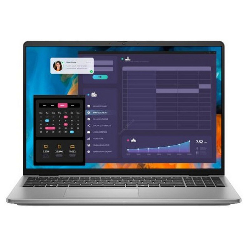 Ноутбук Dell Vostro 5640 16" FHD+ AG, Intel 5 120U, 16GB, F512GB, UMA, Win11P, серый