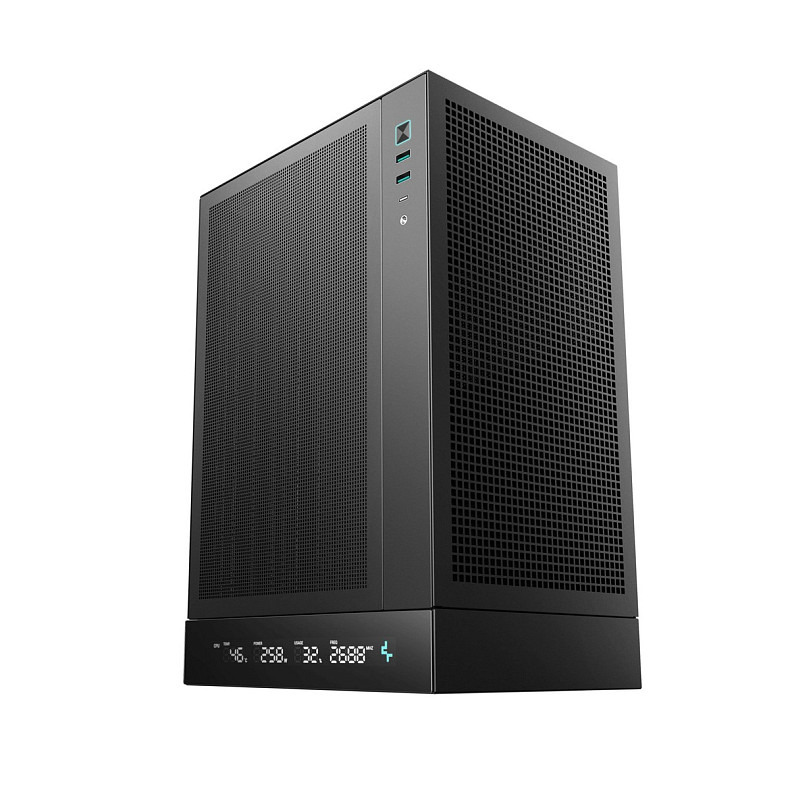 Корпус DeepCool CH170 Digital Black (R-CH170-BKNPI0D-G-1) без БП