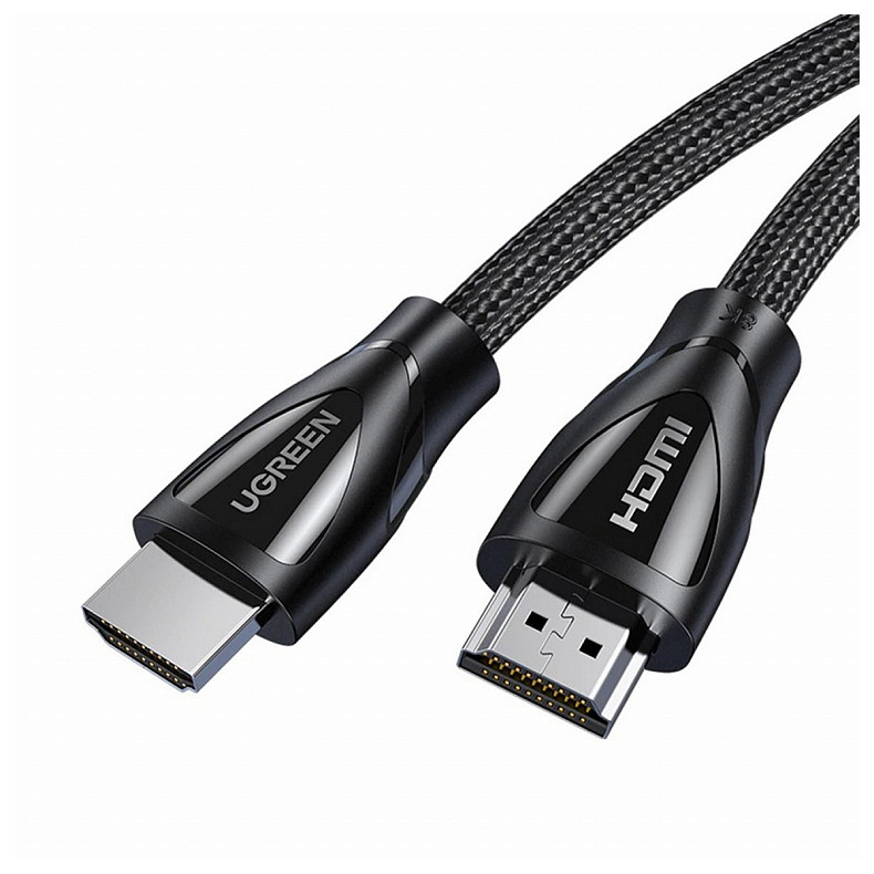 Кабель HDMI M - M, 3.0 м, V2.1 With Braid 8K@60Hz/4K@120Hz, HD140 UGREEN Чорний