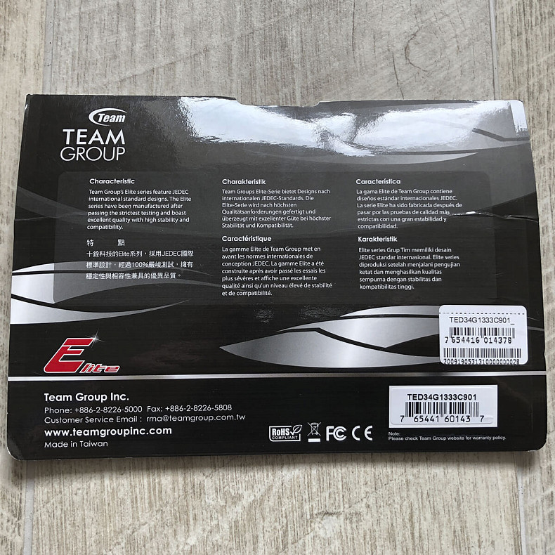 DDR3 4GB/1333 Team Elite (TED34G1333C901)