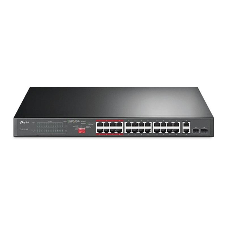 Коммутатор TP-Link TL-SL1226P (2xGE, 24хFE PoE+, 2xSFP/RJ-45, Max PoE 250 W)