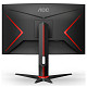 Монітор 27" AOC C27G2Z3/BK, VA, 280Гц, 0,5ms, вигнутий, HDMIx2, DP, HAS, чорний з червоним